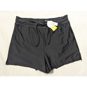 New Tournesol sz 2XL Swim Shorts brief lined black drawstring waist UPF 50 4265